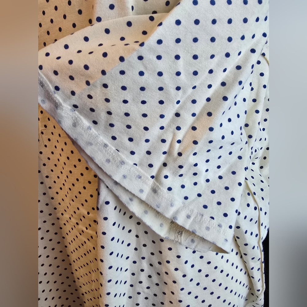 NWT We the Free Polka Dot Short Sleeve Tee - Cream and Black - Picture 5 of 8